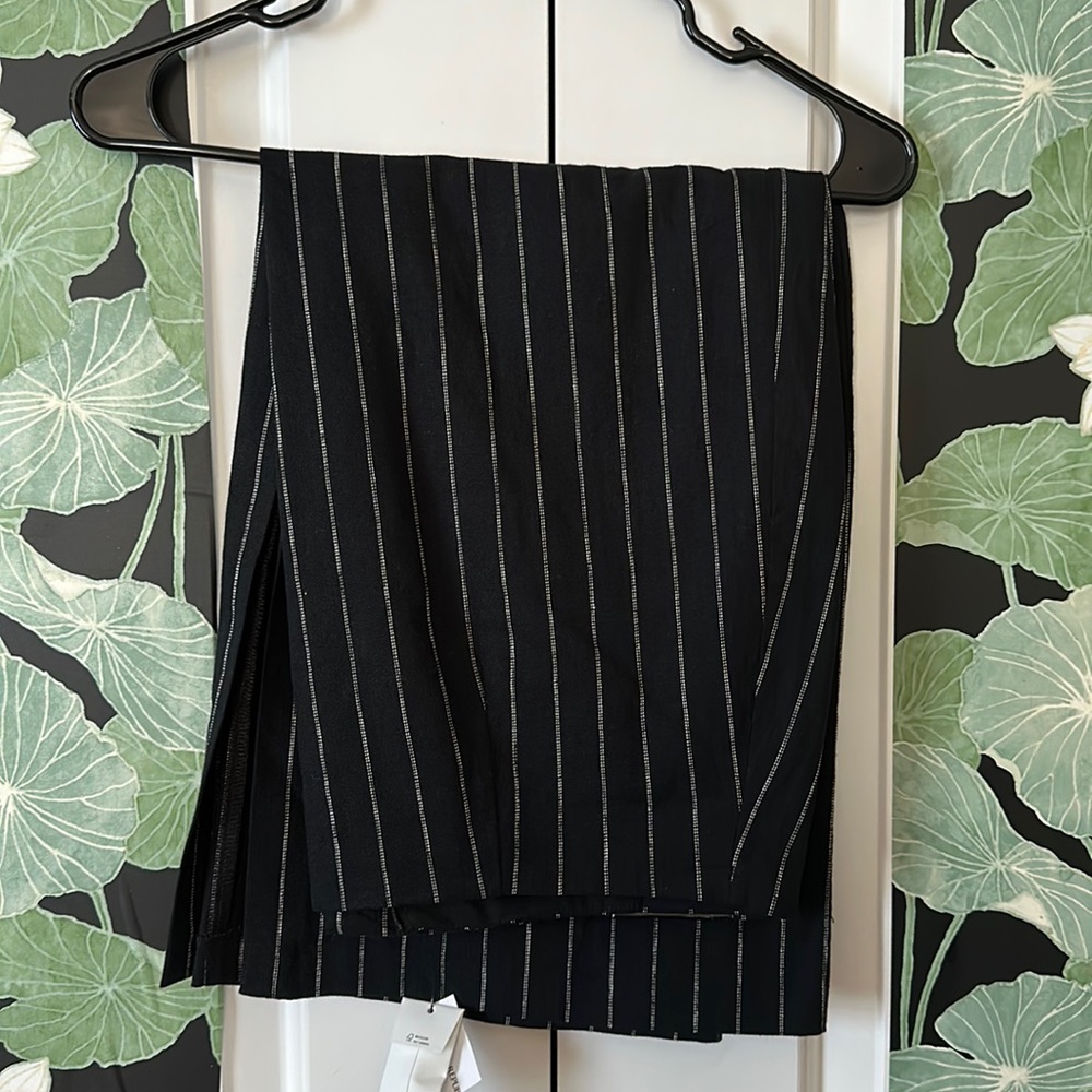 Linen pencil skirt